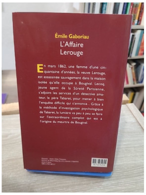 L'affaire Lerouge - roman policier classique d'Émile Gaboriau