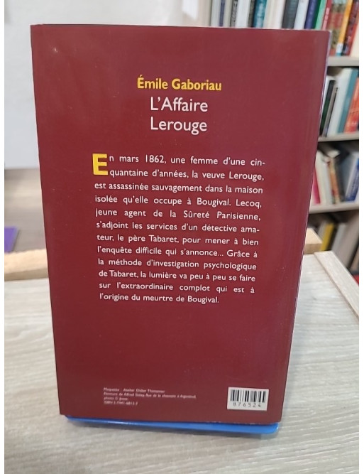 L'affaire Lerouge - roman policier classique d'Émile Gaboriau