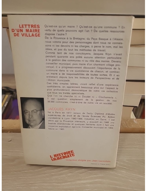 Lettres d'un maire de village - chronique de la vie rurale et politique locale