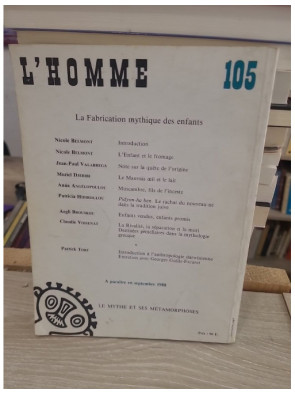 L'Homme tome XVIII n°1-2 janvier-juin 1978 - revue française d'anthropologie