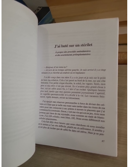 Au fait, qui suis-je ? Les embryons humains prennent la parole - réflexion bioéthique