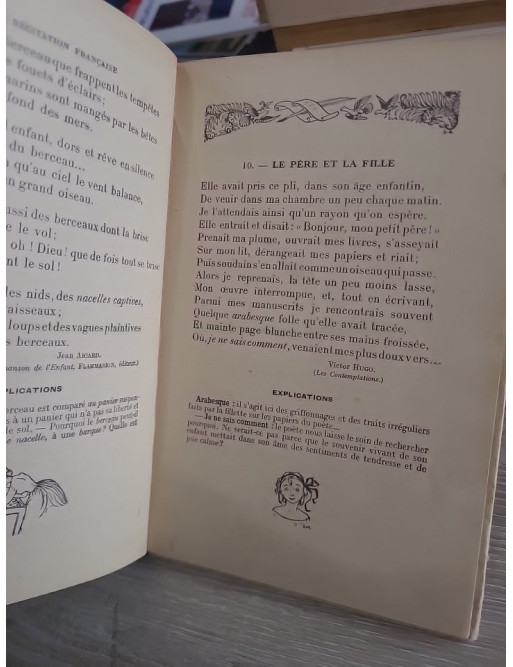 La récitation française à l'école - Cours moyen et supérieur, 80 morceaux choisis