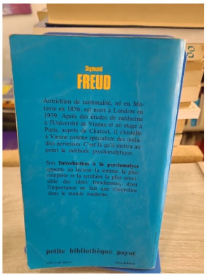 Introduction à la psychanalyse - Sigmund Freud - Payot PBP 1971