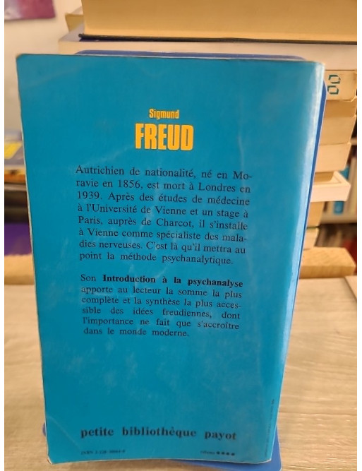 Introduction à la psychanalyse - Sigmund Freud - Payot PBP 1971