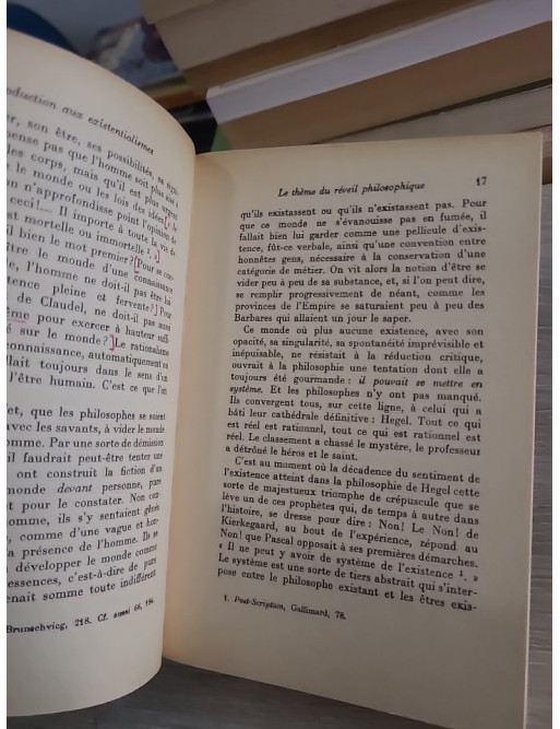 Introduction aux existentialismes - Emmanuel Mounier - NRF Idées Gallimard 1965
