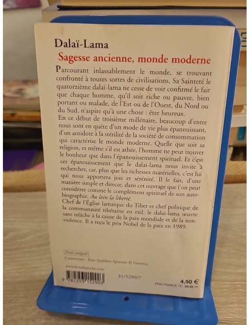 Sagesse ancienne, monde moderne - Dalaï Lama - Le Livre de Poche 2002