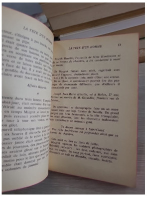 La Tête d'un homme - Georges Simenon - Le Livre de Poche 1970