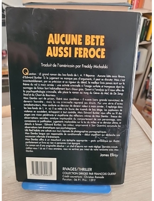 Aucune bête aussi féroce - Roman noir culte d’Edward Bunker