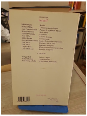 Recueil, numéro 11 - Publication littéraire Champ Vallon