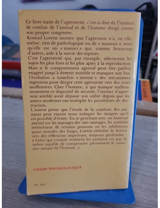 L'agression - Une histoire naturelle du mal, étude éthologique du comportement