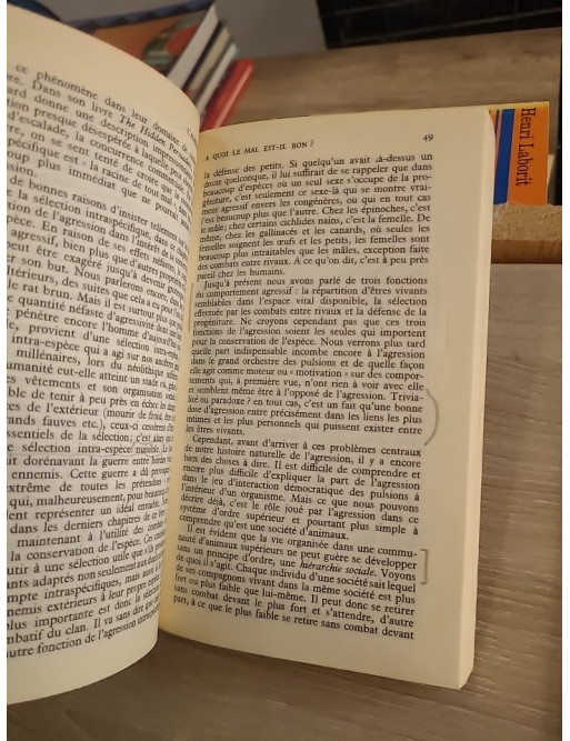 L'agression - Une histoire naturelle du mal, étude éthologique du comportement
