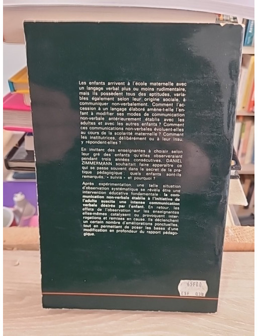 Observation et communication non-verbale en école maternelle - Daniel Zimmermann