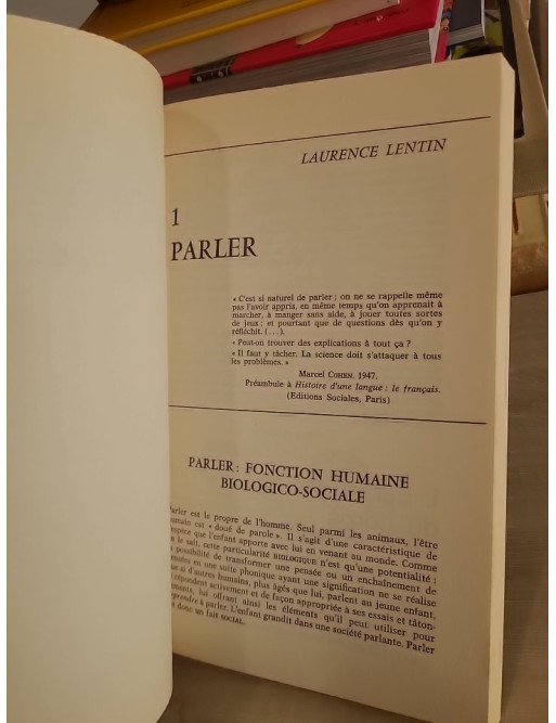 Du parler au lire - Interaction entre l'adulte et l'enfant - Laurence Lentin
