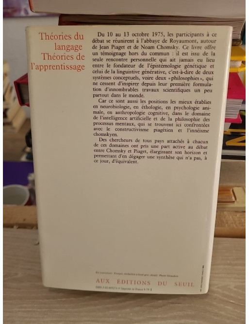 Théories du langage, théories de l'apprentissage : le débat entre Jean Piaget et Noam Chomsky
