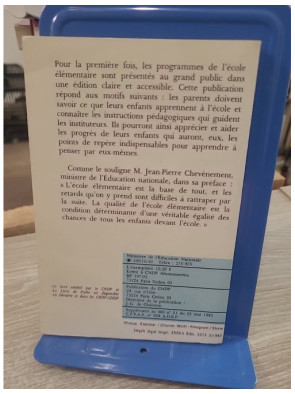 École élémentaire - Programmes et instructions 1985 | Référentiel officiel