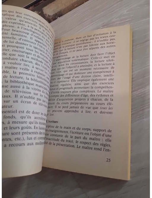 École élémentaire - Programmes et instructions 1985 | Référentiel officiel