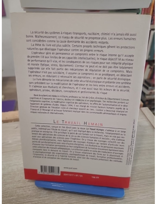 La Conduite de systèmes à risques, 2e édition - Modélisation de l'erreur humaine et sécurité
