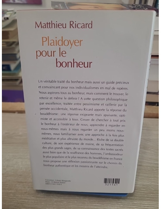 Plaidoyer pour le bonheur - Réflexions sur l'altruisme et l'épanouissement intérieur