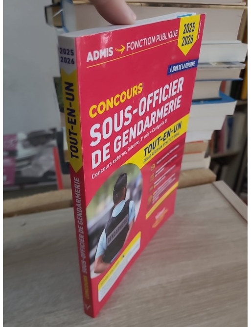 Concours Sous-officier de gendarmerie Catégorie B - Tout-en-un 2025-2026 avec préparation complète