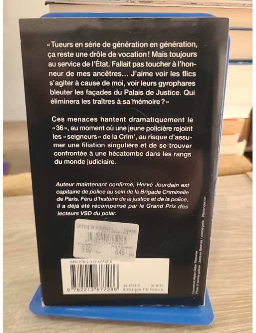 Le Sang de la trahison - Prix du quai des Orfèvres 2014, thriller policier intense