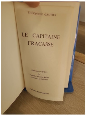 Le Capitaine Fracasse - roman classique d'aventure et de cape et d'épée