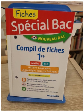 Spécial Bac 1re - fiches SES, Maths, Histoire-Géo, Géopolitique et Sciences Po