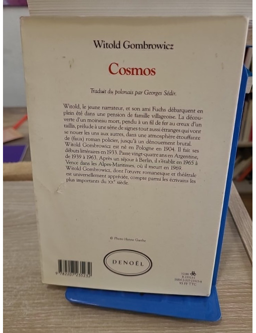 Cosmos - Roman existentiel et énigmatique de Witold Gombrowicz