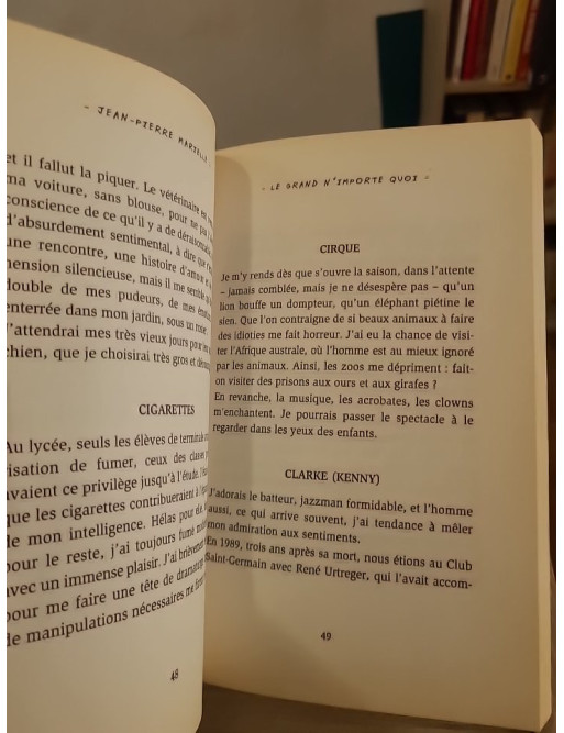 Le grand n'importe quoi - autobiographie pleine d'humour de Jean-Pierre Marielle