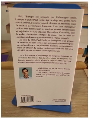 Les Derniers Jours de nos pères - roman d'espionnage et résistance durant la Seconde Guerre mondiale
