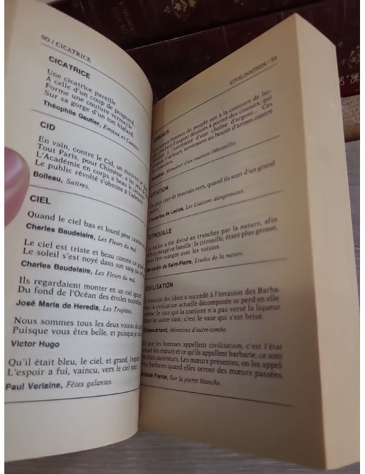 Dictionnaire des citations de langue française - Recueil des citations classiques et contemporaines