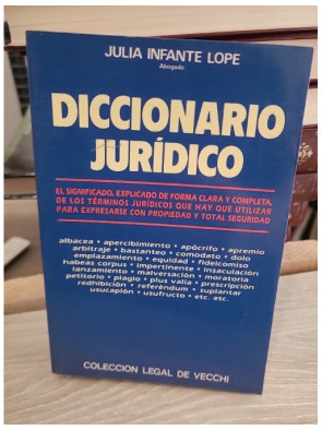 Diccionario juridico - Dictionnaire des termes juridiques en espagnol