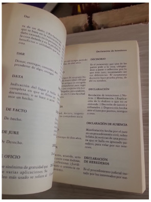 Diccionario juridico - Dictionnaire des termes juridiques en espagnol