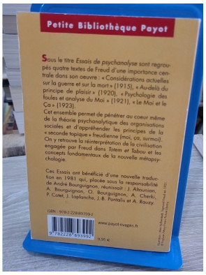 Essais de psychanalyse - Tome 15 : textes fondamentaux de la théorie freudienne