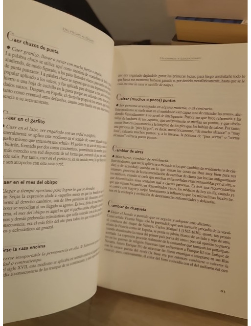 Del hecho al dicho - From the Fact that... Said, dictionnaire d'expressions