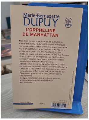 L'orpheline de Manhattan - Tome 1 - Marie-Bernadette Dupuy