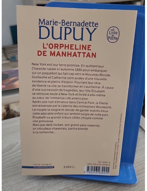 L'orpheline de Manhattan - Tome 1 - Marie-Bernadette Dupuy