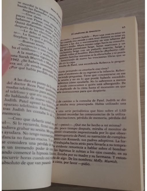 El Síndrome de Anastasia - Thriller en espagnol de Mary Higgins Clark