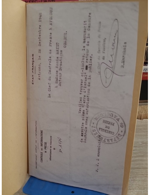 La Terre d'Israël - Pièce de théâtre en 3 actes avec lettre-préface de Paul Ormans