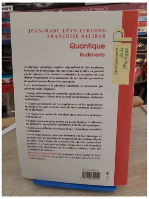 Quantique - Rudiments - Introduction à la physique quantique moderne