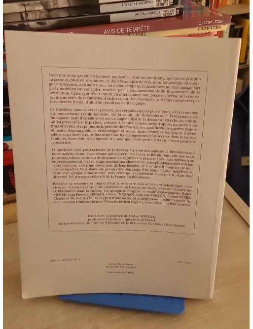 240 000 Drômois - Étude historique de la Révolution dans la Drôme