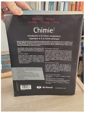 Chimie 3 - Introduction à la chimie inorganique, organique et physique (manuel complet)