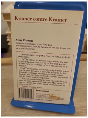Kramer contre Kramer - Le droit du père, roman sur la séparation et la paternité
