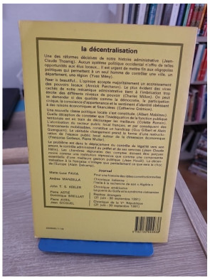 Pouvoirs n° 60 : La Décentralisation