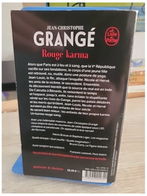 Rouge Karma - Thriller historique et policier entre Paris et l’Inde