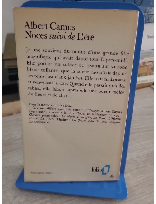 Noces suivi de L'Été - Essais méditerranéens d'Albert Camus