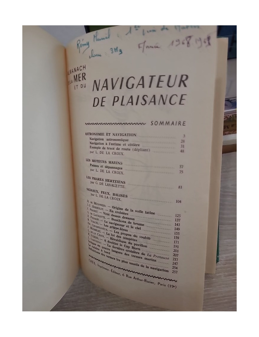 Almanach du Navigateur de Plaisance - Guide maritime pratique