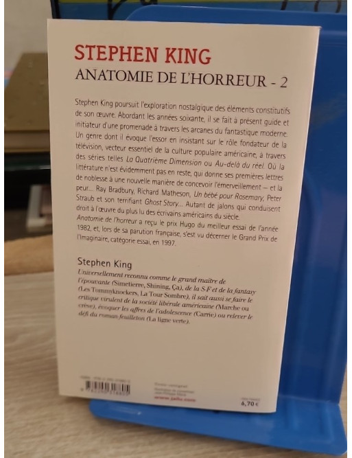 Anatomie de l'horreur Tome 2 - Essai sur le fantastique moderne