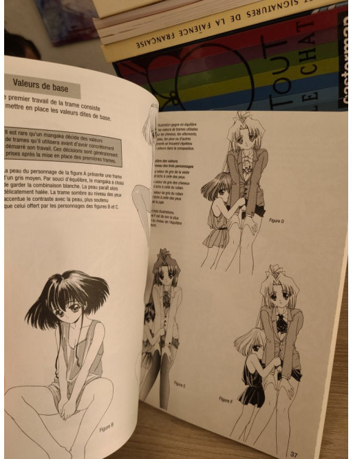 Le dessin de manga - Ombres et lumières, travail des trames