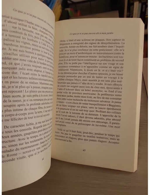 Ce que je n'ai pas encore dit à mon jardin