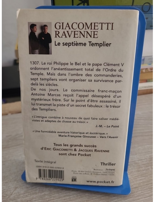 Le septième Templier - Thriller ésotérique et historique avec Antoine Marcas